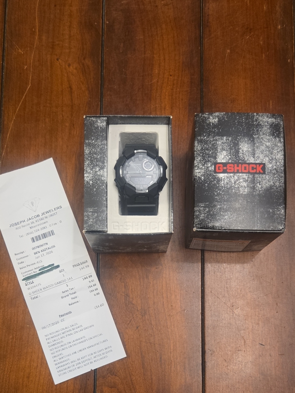 G-Shock Black Resin Sport Watch with Box